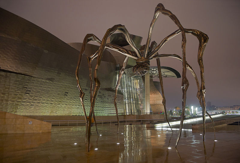 Louise Bourgeois, "Maman" ved Guggenheim-museet i Bilbao. Foto: Didier Descouens/Wikimedia Commons (http://no.wikipedia.org/wiki/Fil:Maman_de_Louise_Bourgeois_-_Bilbao.jpg)