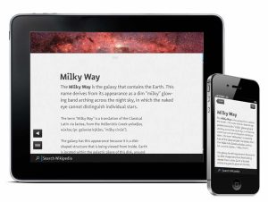 Wikipedia tilpasset touch