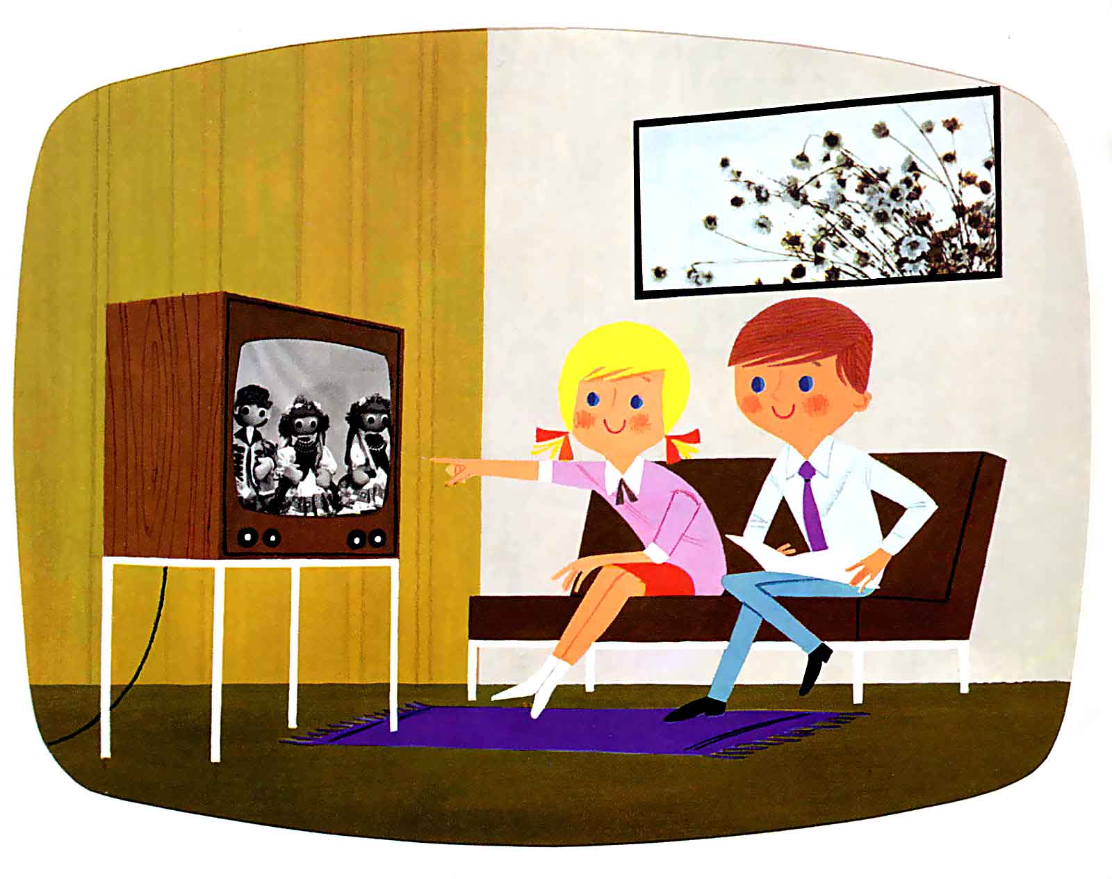 I fjernsynets barndom var apparatet nesten å regne som et familiemedlem. Illustrajon: James Vaughan / Flickr