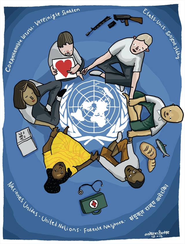 Eksempel på illustrasjon i Aftenposten Junior